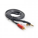 کابل 1 به 2 صدا و تصویر (3.5/2RCA) کایزر (KAISER) طول 1.5 متر