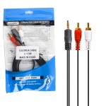 کابل 1 به 2 صدا و تصویر (3.5/2RCA) مینی اسکای (MiniSky) طول 1.5 متر