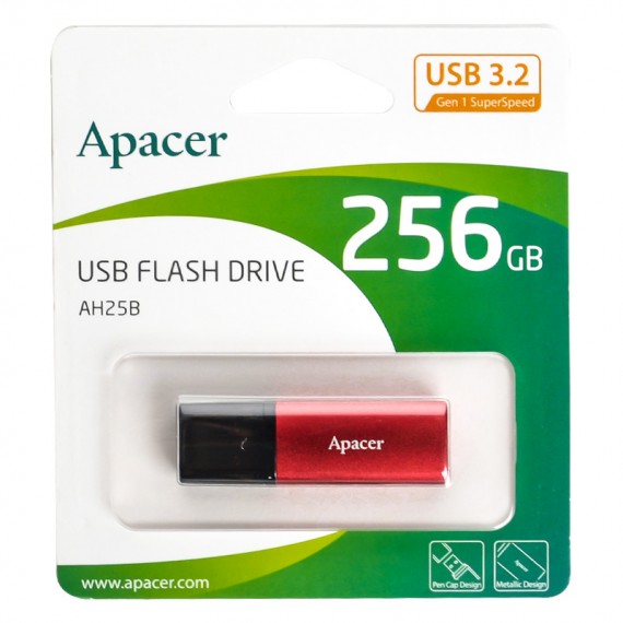 فلش اپیسر (Apacer) مدل 256GB USB3.2 AH25B گارانتی متین