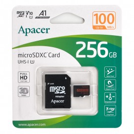 رم موبایل و دوربین اپیسر (Apacer) مدل 256GB AP256GMCSX10UB-R 100MB/s خشاب دار