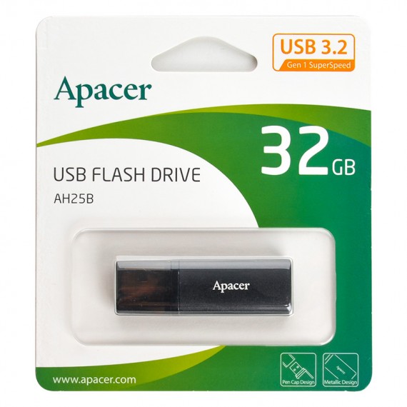 فلش اپیسر (Apacer) مدل 32GB USB3.2 AH25B گارانتی متین