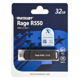 فلش دوسر (Type-c & Type-A) پاتریوت (PATRIOT) مدل 32GB USB3.2 Rage R550