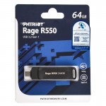 فلش دوسر (Type-c & Type-A) پاتریوت (PATRIOT) مدل 64GB USB3.2 Rage R550