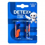 باتری قلمی دیتکس پلاس (+DETEX) مدل Alkaline 1.5V LR6 AA (کارتی 2 تایی)