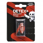 باتری کتابی دیتکس پلاس (+DETEX) مدل 6F22 9V Zinc Carbon