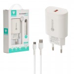 شارژر دیواری 20 وات + کابل تایپ سی تکنیکس (TECNIX) مدل CHR-089-C