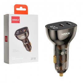 شارژر فندکی 95 وات 2 پورت هیسکا (HISKA) مدل HCC-326