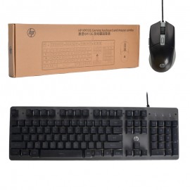 کیبورد و موس گیمینگ سیم دار اچ پی (hp) اورجینال مدل KM10G