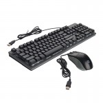 کیبورد و موس گیمینگ سیم دار اچ پی (hp) اورجینال مدل KM10G