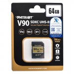 رم دوربین پاتریوت (PATRIOT) مدل 64GB SDXC V90 U3 300MB/s گارانتی الماس رایان ایرانیان