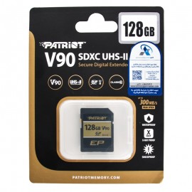 رم دوربین پاتریوت (PATRIOT) مدل 128GB SDXC V90 U3 300MB/s گارانتی الماس رایان ایرانیان
