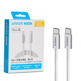 کابل تایپ سی به تایپ سی (Type-C To Type-C) انکر (ANKER) ZOLO 240W طول 1.5 متر مدل A8060P گارانتی شرکتی
