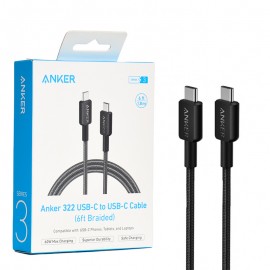 کابل تایپ سی به تایپ سی (Type-C To Type-C) انکر (ANKER) طول 1.8 متر مدل A81F6P گارانتی شرکتی