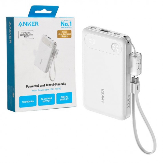 پاوربانک انکر (ANKER) مدل A1257H11 ظرفیت 10000mAh گارانتی شرکتی
