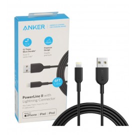 کابل آیفون (Lightning) انکر (ANKER) طول 1.8 متر مدل A8433H11 گارانتی شرکتی