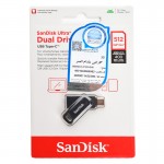 فلش سن دیسک (SanDisk) مدل 512GB Dual Drive GO USB3.2 Type-C گارانتی سازگار