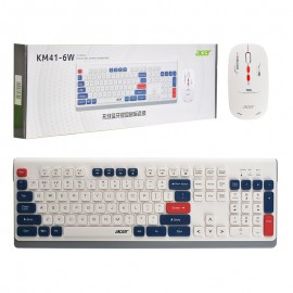 کیبورد و موس بی سیم/ بلوتوث شارژی ایسر (acer) اورجینال مدل KM41-6W