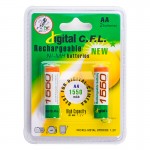 باتری قلمی شارژی سی اف ال (C.F.L) مدل Ni-MH AA 1.2V 1550mAh (کارتی 2 تایی)