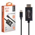 کابل MHL تایپ سی (Type-C To HDMI) کایزر (KAISER) طول 2 متر مدل K-627