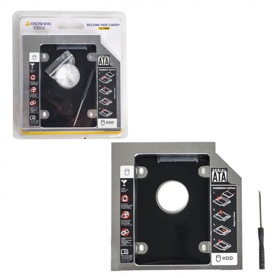 کدی هارد اینترنال اندشان (ANDSHAN) مدل Second HDD Caddy 12.7mm A-120