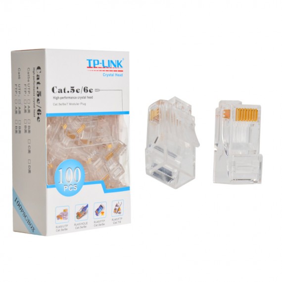 بسته 100 عددی سوکت شبکه CAT6 UTP تی پی لینک (TP-LINK)