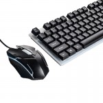 کیبورد و موس گیمینگ سیم دار بک لایت RGB میکاسو (MIKUSO) مدل XK-01