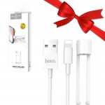 بسته 1+10 کابل آیفون (Lightning) هوکو (hoco) طول 1 متر مدل X31 (یک عدد هدیه)