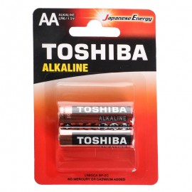باتری قلمی توشیبا (TOSHIBA) مدل LR6GCA BP-2C 1.5V AA ALKALINE (کارتی 2 تایی)