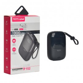 پاوربانک + دو کابل همراه تسکو (TSCO) مدل TP 932 ظرفیت 10000mAh