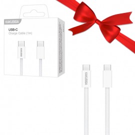 بسته 1+10 کابل تایپ سی به تایپ سی (Type-C to Type-C) کاکوسیگا (KAKUSIGA) طول 1 متر مدل KSC-977 (یک عدد هدیه)