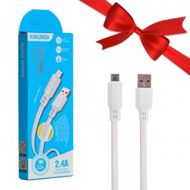 بسته 1+10 کابل اندروید (MicroUSB) کاکوسیگا (KAKUSIGA) فلت طول 1 متر مدل KSC-808 (یک عدد هدیه)