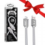 بسته 1+10 کابل آیفون (Lightning) کاکوسیگا (KAKUSIGA) طول 1.2 متر مدل KSC-801 (یک عدد هدیه)