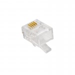 بسته 50 عددی سوکت تلفن RJ11 کی لینک (KLINK) مدل K-1148 سر سوکت طلایی