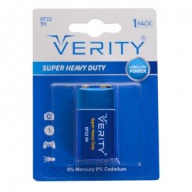 باتری کتابی وریتی (VERITY) مدل 6F22 9V SUPER HEAVY DUTY
