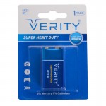 باتری کتابی وریتی (VERITY) مدل 6F22 9V SUPER HEAVY DUTY