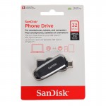 فلش سن دیسک (SanDisk) مدل 32GB USB3.2 Phone Drive گارانتی سورین