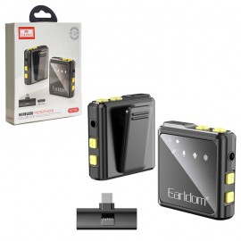 میکروفن یقه ای بی سیم تایپ سی ارلدام (EARLDOM) مدل ET-MC10C