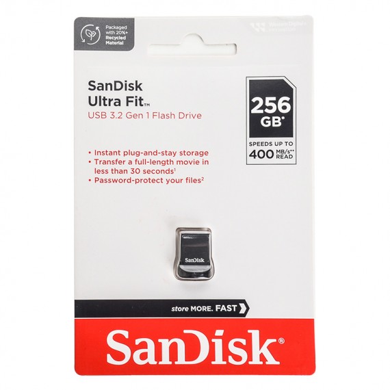 فلش سن دیسک (SanDisk) مدل 256GB Ultra Fit CZ430 USB3.2 گارانتی آسان سرویس