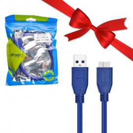 بسته 1+10 کابل هارد اکسترنال USB3.0 رویال (Royal) طول 0.3 متر (یک عدد هدیه)