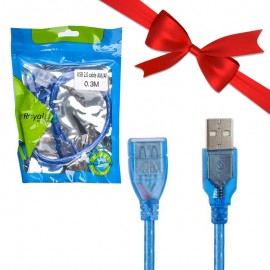 بسته 1+10 کابل افزایش طول USB رویال (Royal) طول 30 سانتی متر (یک عدد هدیه)