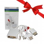 بسته 1+10 کابل تبدیل HDMI به VGA + کابل AUX و Adaptor رویال (Royal) (جهت کنسول و dvr) (یک عدد هدیه)