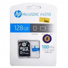 رم موبایل و دوربین اچ پی (HP) 128GB MicroSDXC UHS-I mi310 100MB/S خشاب دار
