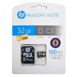 رم موبایل و دوربین اچ پی (HP) 32GB MicroSDHC UHS-I mi210 100MB/S خشاب دار