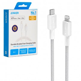 کابل تایپ سی به آیفون (Type-C to Lightning) انکر (ANKER) طول 1.8 متر مدل A81B6H21 گارانتی ایستا