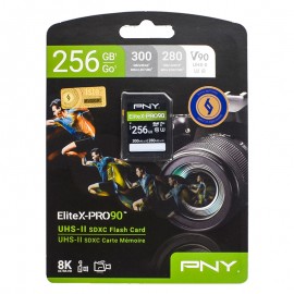 رم دوربین پی ان وای (PNY) مدل 256GB SDXC UHS-II V90 Elite-X-PRO90 300MB/S