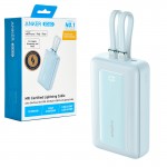پاوربانک + دو کابل همراه انکر (ANKER) مدل A1681H ZOLO ظرفیت 20000mAh گارانتی ایستا