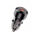 شارژر فندکی 60 وات دو پورت + کابل (Type-C To Type-C) کاکوسیگا (KAKUSIGA) مدل KSC-1176