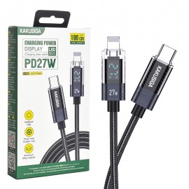 کابل تایپ سی به آیفون (Type-C to Lightning) کاکوسیگا (KAKUSIGA) طول 1 متر مدل KSC-971