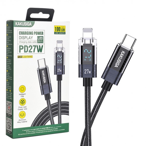 کابل تایپ سی به آیفون (Type-C to Lightning) کاکوسیگا (KAKUSIGA) طول 1 متر مدل KSC-971