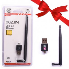 بسته 1+10 دانگل شبکه وای فای (Wi-Fi) آنتن دار آلفا ایکس پی (XP) مدل XP-W921K (یک عدد هدیه)